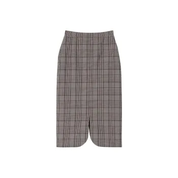 Burberry Casual Long Skirts Women's Gray