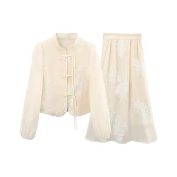 A Paradise For Awakening Skirt Set Women's Beige