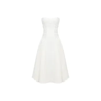 HOUSE OF CB GEORGIANA Sleeveless Dress Women's Snowdrop/White Cashmere