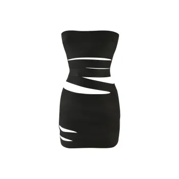 I.AM.GIA FLAVIA MINI DRESS Sleeveless Dress Women's Black