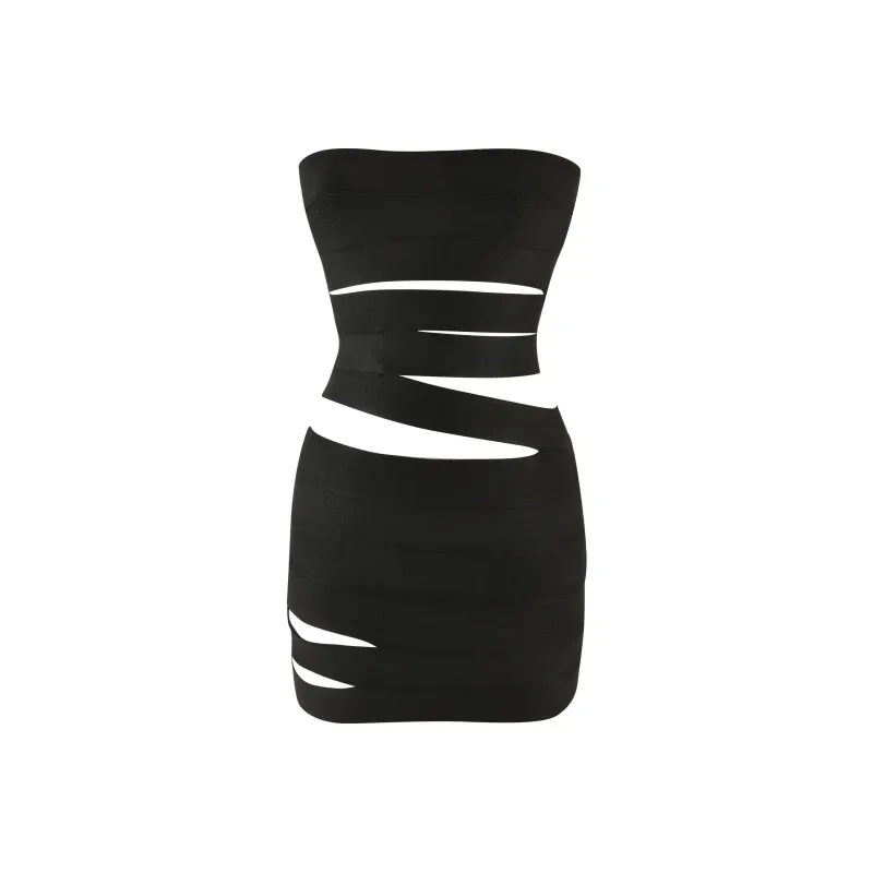 I.AM.GIA FLAVIA MINI DRESS Sleeveless Dress Women's Black-0