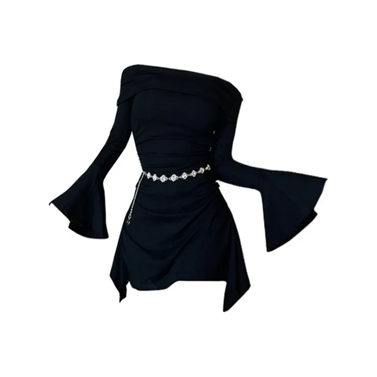 Mu Xiao Xin Long Sleeved Dresses Women's-0