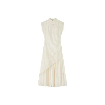 GLEE DIARY Sleeveless Dress Women's Apricot
