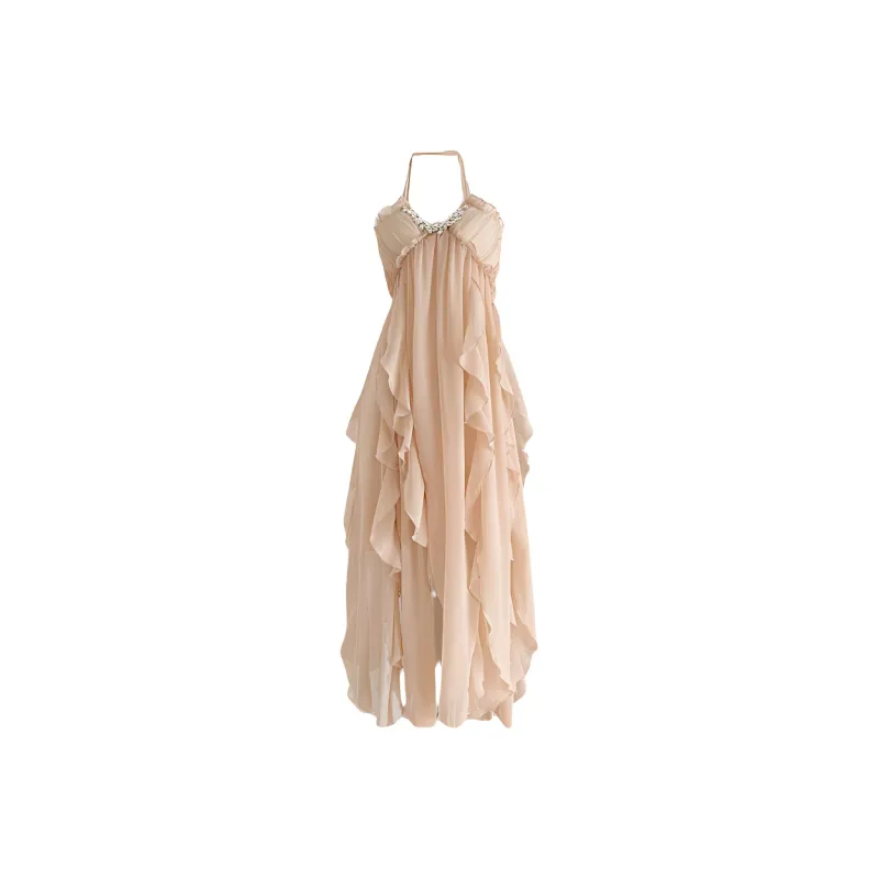 Flowers In Water Slip Dress Women's-0
