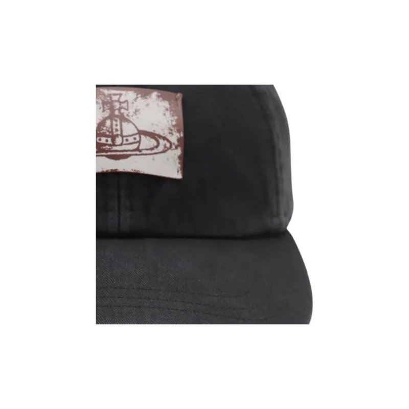 Vivienne Westwood Cotton Baseball Caps Unisex Black-1