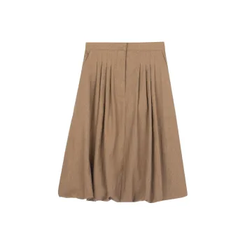 Burberry Casual Long Skirts Women's Khaki