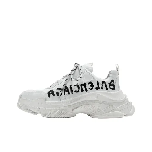 Balenciaga Triple S Casual Shoes Men's White