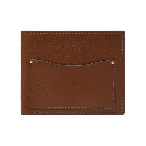 FOSSIL Leather Wallet Men's Brown