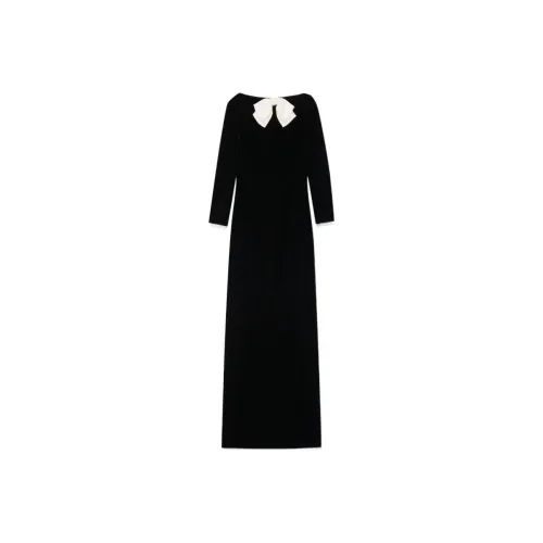 SAINT LAURENT Long Sleeved Dress Women's Black