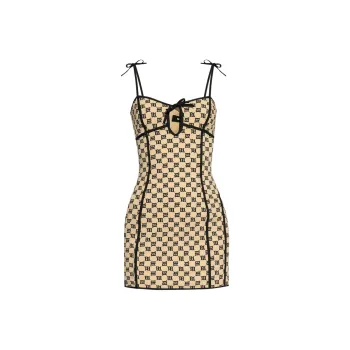 Misbhv Monogram Coquette Mini Dress