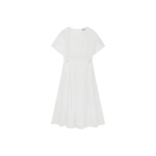 Teenie Weenie Long Sleeved Dresses Women's Ivory White