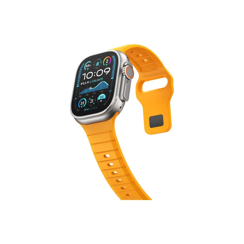 Watchbond Watch Band Apple Compatibility Fluoroelastomer Material-16