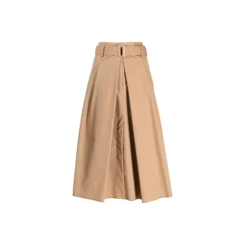 3.1 Phillip Lim Chino Pleated Midi Skirt