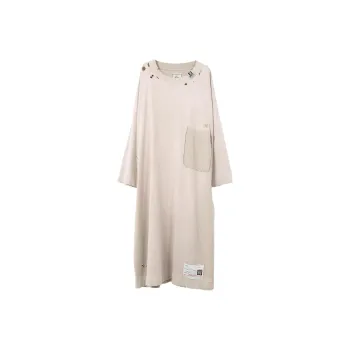 Maison Mihara Yasuhiro SS25 Long Sleeved Dress Women's Light Umber