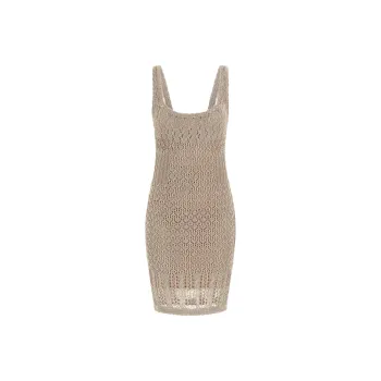GUESS Slip Dresses Women's Beige Yellow