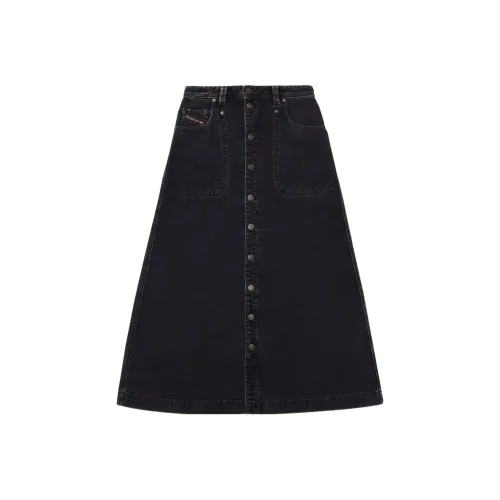 DIESEL Denim Short Skirts Women's Black
