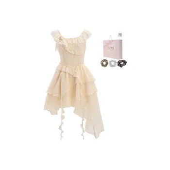 SNBL Slip Dresses Women's Ecru