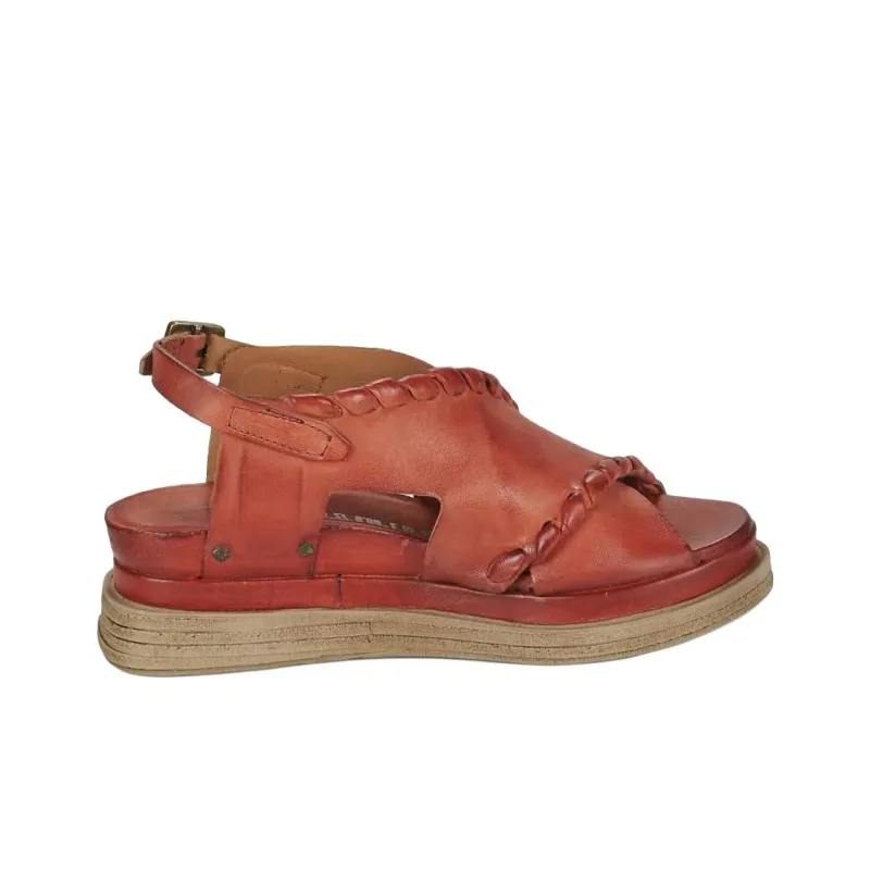 AirStep LAGOS 2.0 COUTURE One Strap Sandals 6cm Women's Red-1