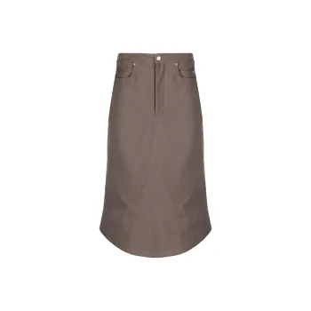 RICK OWENS Casual Long Skirts Women's Brown