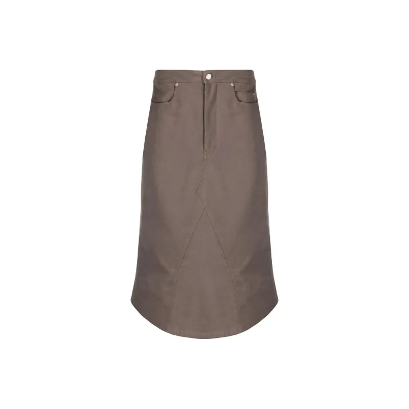 RICK OWENS Casual Long Skirts Women's Brown-0