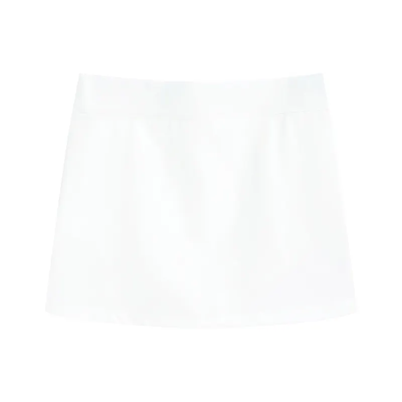 SNZX Casual Short Skirts Women's White-0