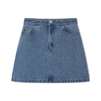 COVERINS Denim Short Skirts Women's Blue