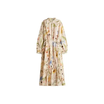 H&M Long Sleeved Dresses Women's Light Apricot/Floral
