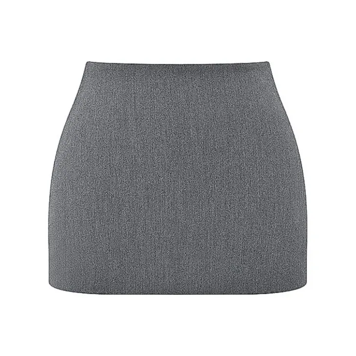 HOUSE OF CB FW23 Jessamine Collection Casual Short Skirts Women's Gray-0