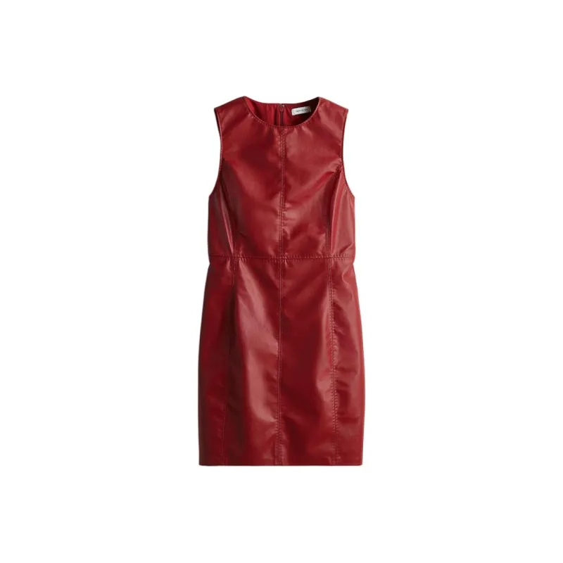 H&M Sleeveless Dress Women's Red-0