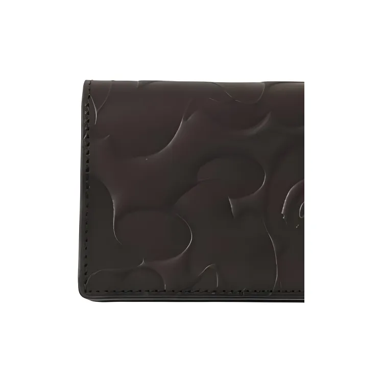 A BATHING APE Cow Leather Card Holder Men's Black-6
