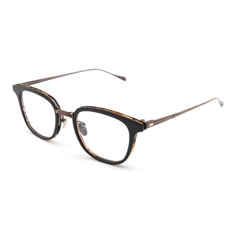 MASUNAGA Plate And Titanium Alloy Oval Eyeglass Frames Unisex-5