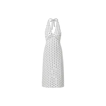 COVT Sleeveless Dress Women's White Polka Dot