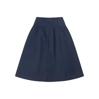Converse FW23 Casual Long Skirts Women's Navy