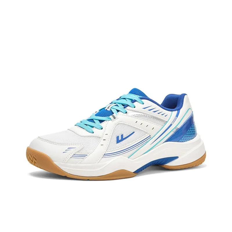 Warrior Cushioning Slip Resistant Support Low Top Training Shoes Unisex White Blue-1