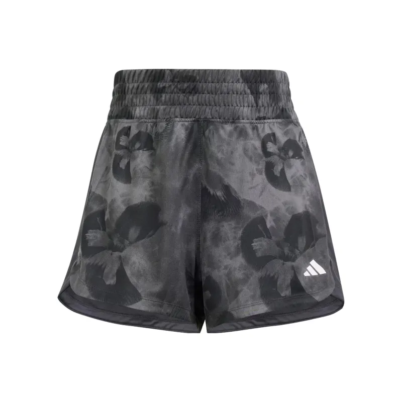 Adidas Pacer Essentials Aop Flower Tie Dye Knit Shorts Sports Shorts Women's Black-0