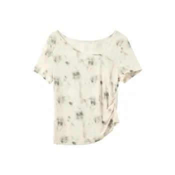 3COLOUR T Shirts Women's Beige Blended