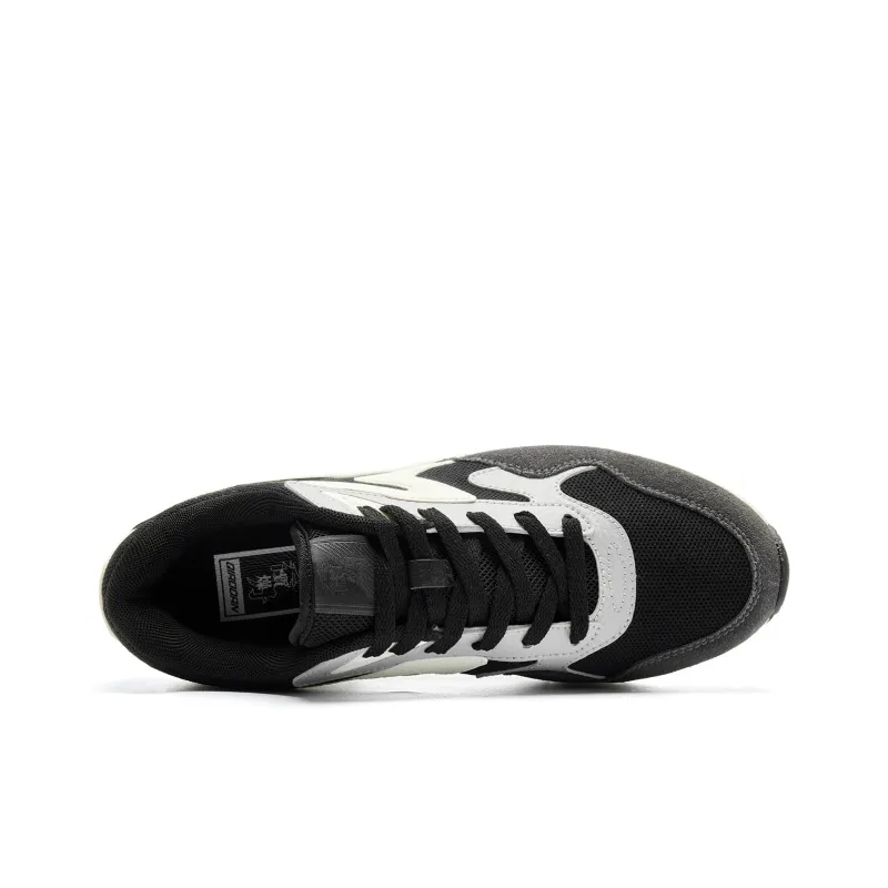 QIAODAN Slip Resistant And Abrasion Resistant Coverage Low Top Casual Shoes Men's Black Lightning Gray-4
