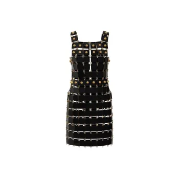 Paco Rabanne Sleeveless Stud-Detailed Dress