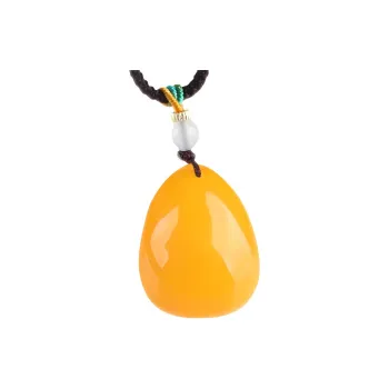 POSILAN Amber Beeswax Necklaces Unisex
