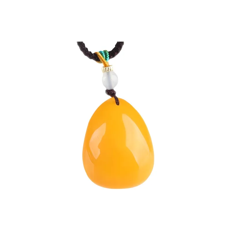 POSILAN Amber Beeswax Necklaces Unisex-0