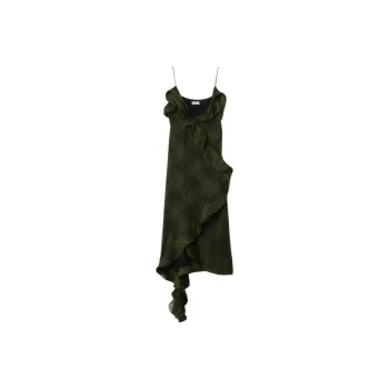 Burberry Checked Silk Dress