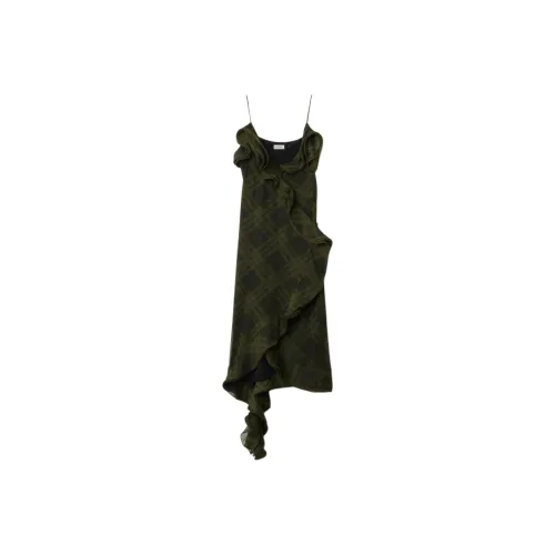 Burberry Checked Silk Dress