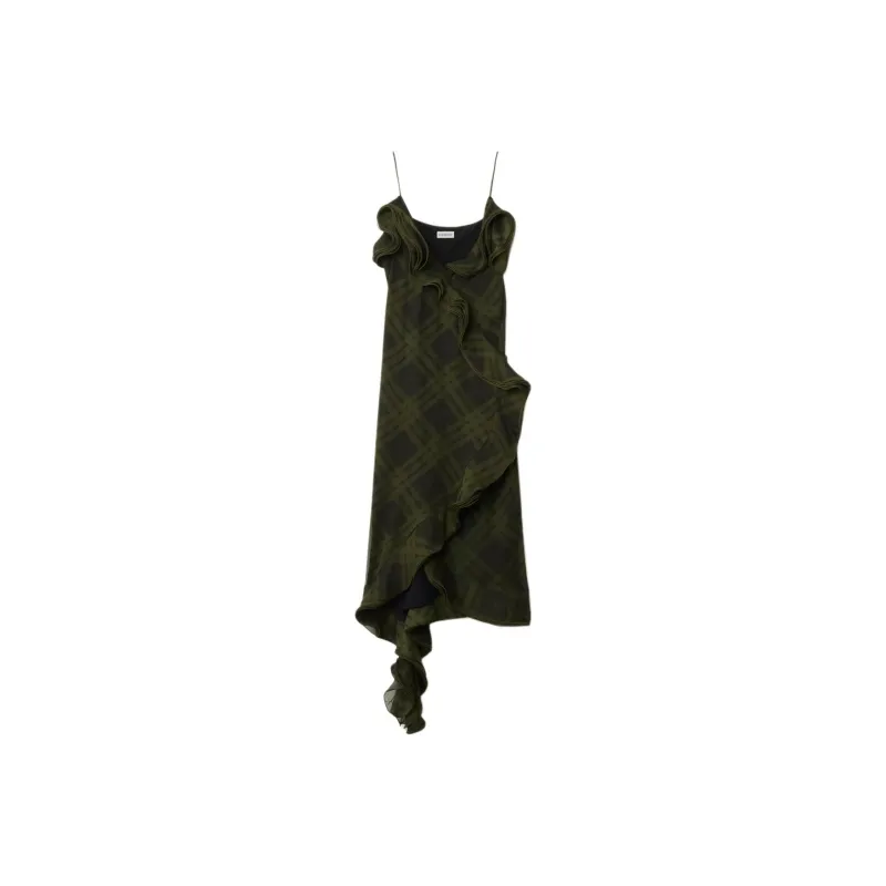 Burberry Checked Silk Dress-0