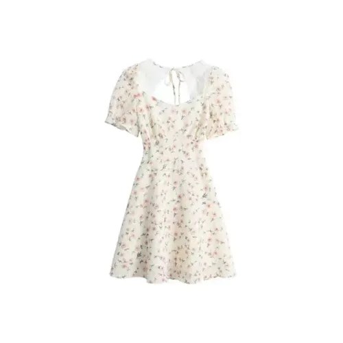 Incolore Short Sleeved Dresses Women's Apricot