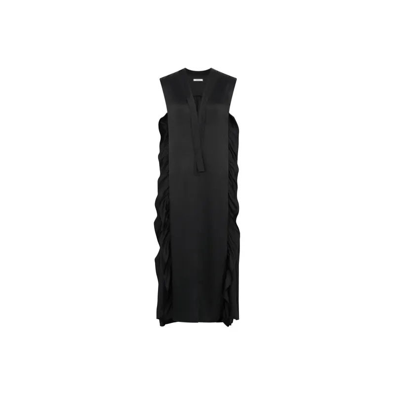MEIYANG Sleeveless Dress Women's Black-2