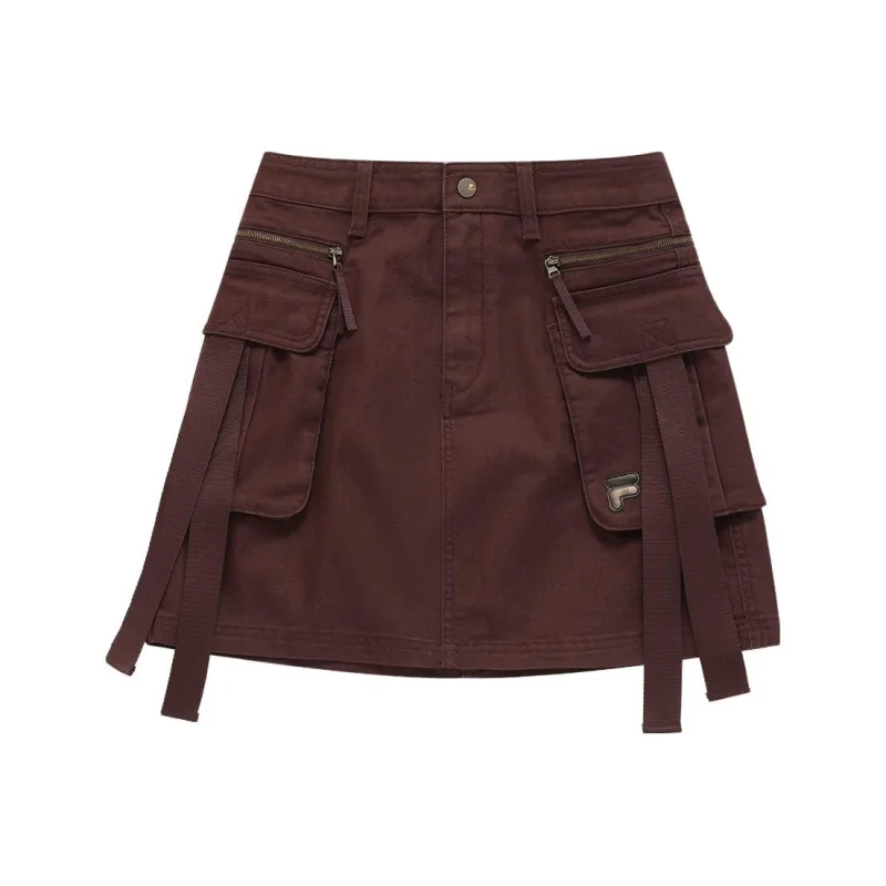 FILA FUSION WORKWEAR Casual Short Skirts Women's Deep Red-0