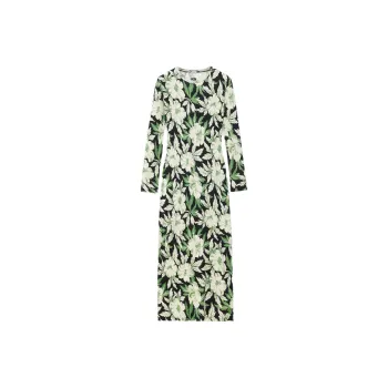 LOEWE Floral Printed Crewneck Dress