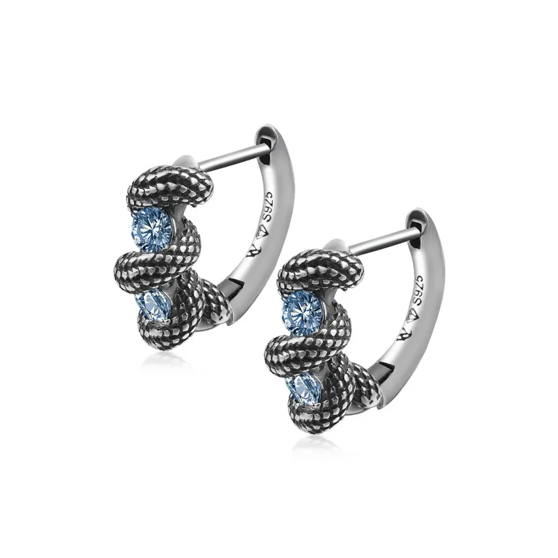WIC 925 Sterling Silver Moissanite Earrings Unisex-3