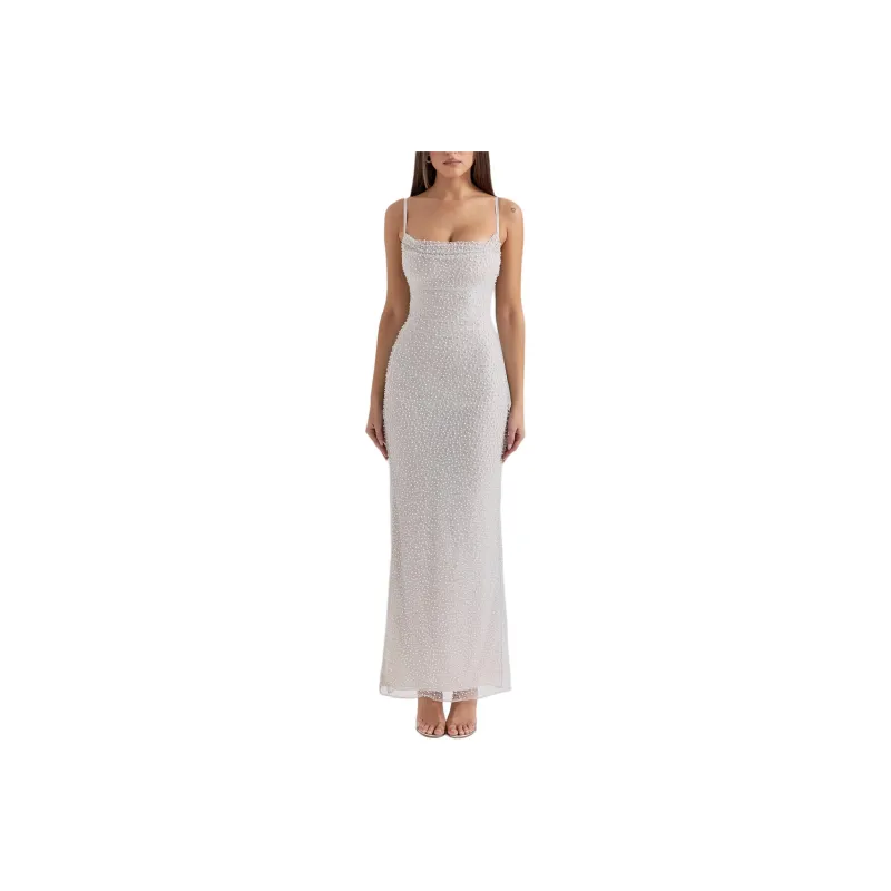 HOUSE OF CB Calla Slip Dresses Women's Silver/Silver-0
