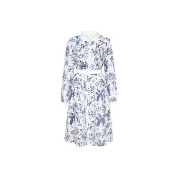 XG Long Sleeved Dress Women's Letter Flower